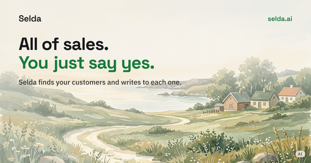 Selda Rp Logo Selda — get customers without being a salesperson